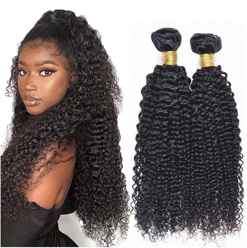 Mongolian Kinky Curly without  Frontal or Closure